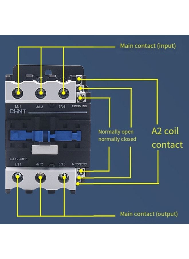 Generic - CHNT CJX2-9511 95A 220V Silver Alloy Contacts Multi-Purpose Single-Phase AC Contactor - Image 1
