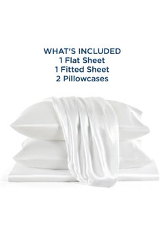 Arabest 4-Piece Breathable Bedding Set - Hypoallergenic Microfiber Bed Sheet & Fitted Sheet with Pillowcases | Solid White 230x250cm | Hotel-Grade Bed Linens for Home, Rental & Hospitality Use  - Image 5
