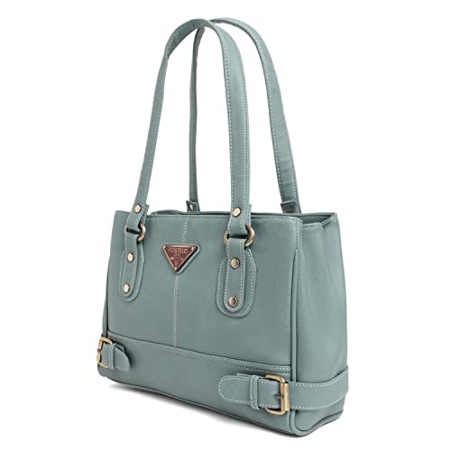 Fostelo Women's Cuckoo Satchel Tote Handbag for Women | Ladies Purse | Stylish Shoulder Bag | Gift For Women | Grey - Image 1