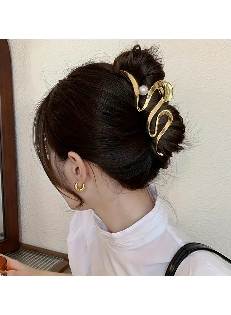 Goolsky Design Sense Niche Indifferent Wind Clip Ins Hair Clip Female Back Head Shark Clip 2025 New Hair Clip Large Size - Image 4