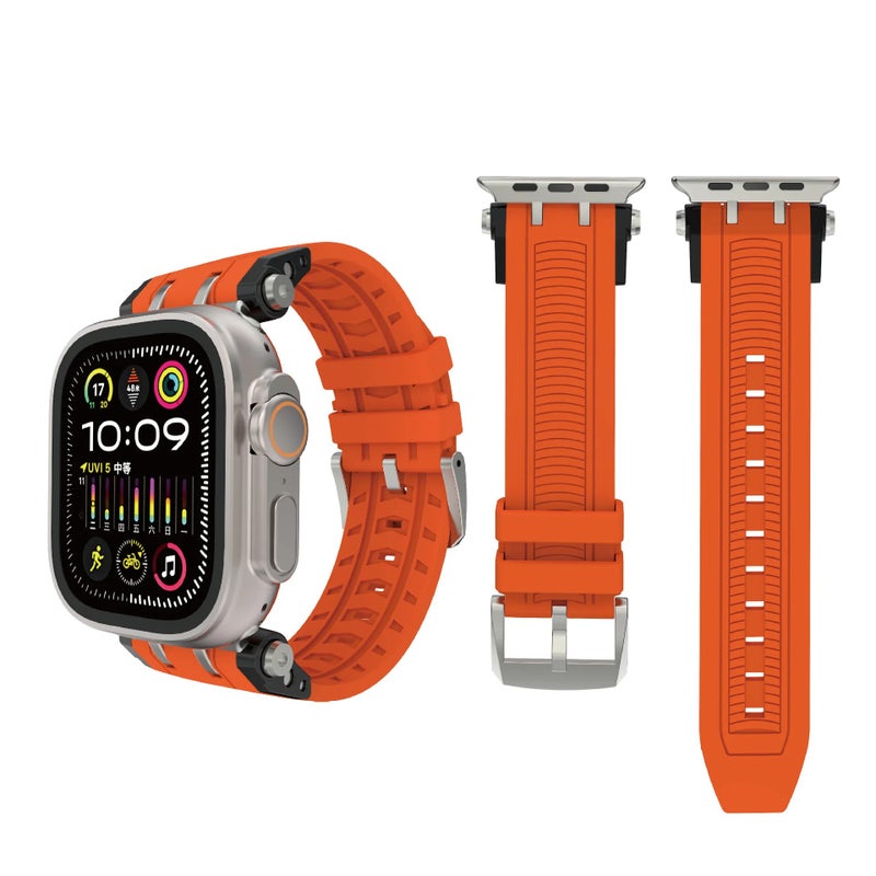 Bluejw Universal Sport Silicone Smart Watch Strap – Breathable Replacement Rubber Band for Apple Watch Series 10, 9, 8 (38mm, 46mm) - Image 3