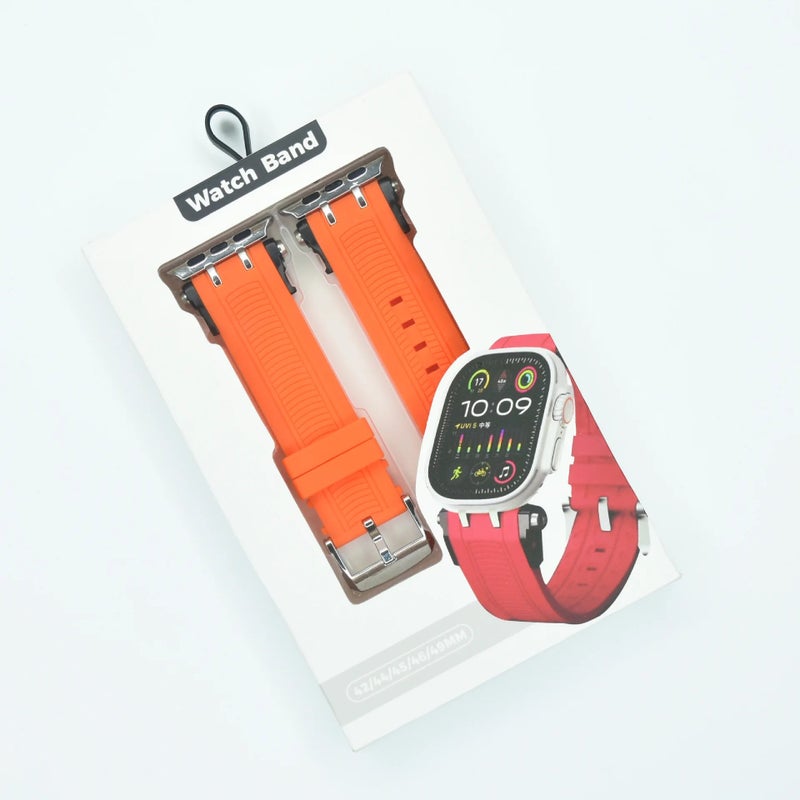 Bluejw Universal Sport Silicone Smart Watch Strap – Breathable Replacement Rubber Band for Apple Watch Series 10, 9, 8 (38mm, 46mm) - Image 2