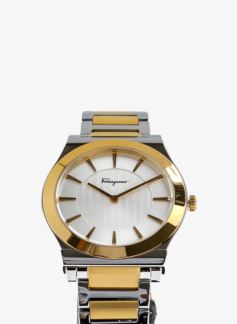 Ferragamo 1898 Slim Quartz Silver Dial Watch
