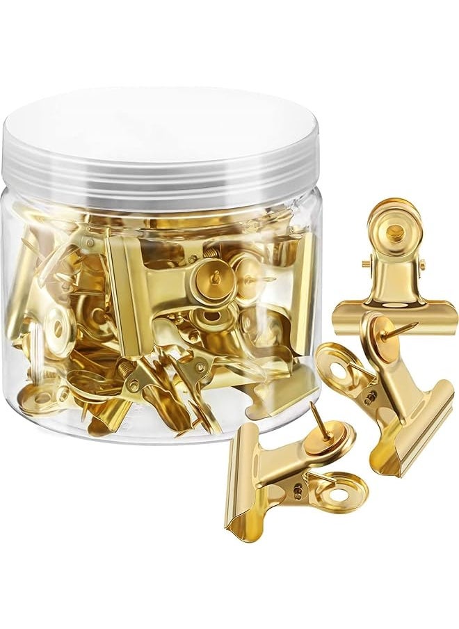 X spring Push Pins Clips 20 Pcs Cork Board Tacks Clips For Cork Board Photos Thumb Tacks With Clips Push Pins For Documents Bulletin Board No Holes For The Paper  - Image 1