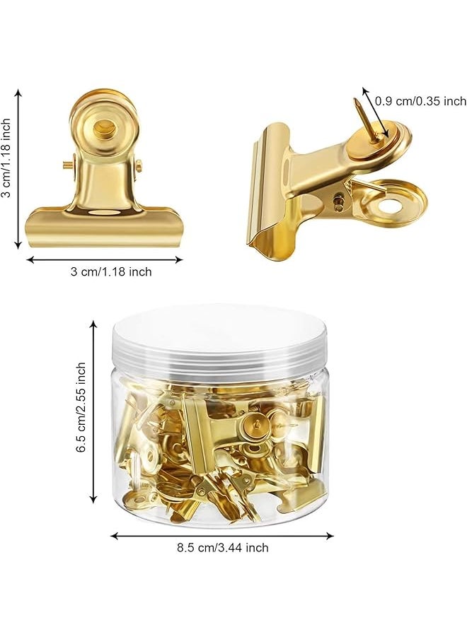 X spring Push Pins Clips 20 Pcs Cork Board Tacks Clips For Cork Board Photos Thumb Tacks With Clips Push Pins For Documents Bulletin Board No Holes For The Paper  - Image 2
