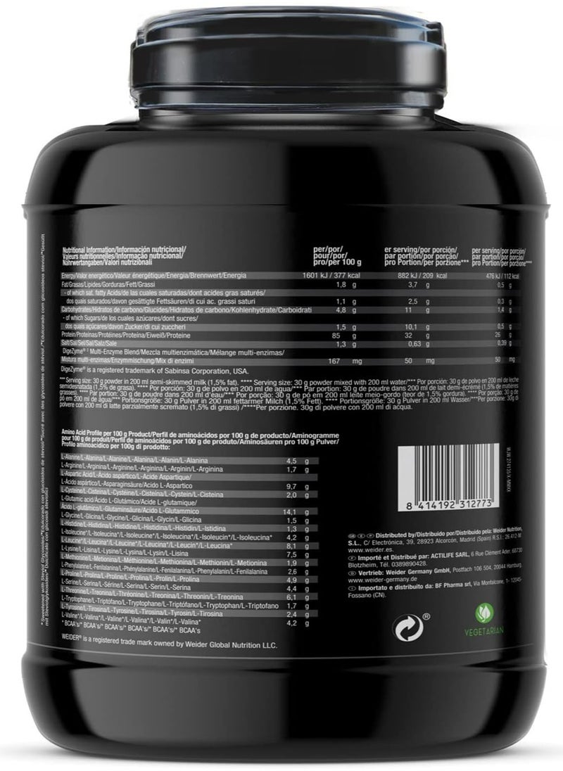 Weider - Isolate Whey 100 CFM 2kg Cookie & Cream Flavour. Protein Powder with 24g Proteins and 5g BCAAs per Serving, Low Sugar, Aspartame-Free - Image 1