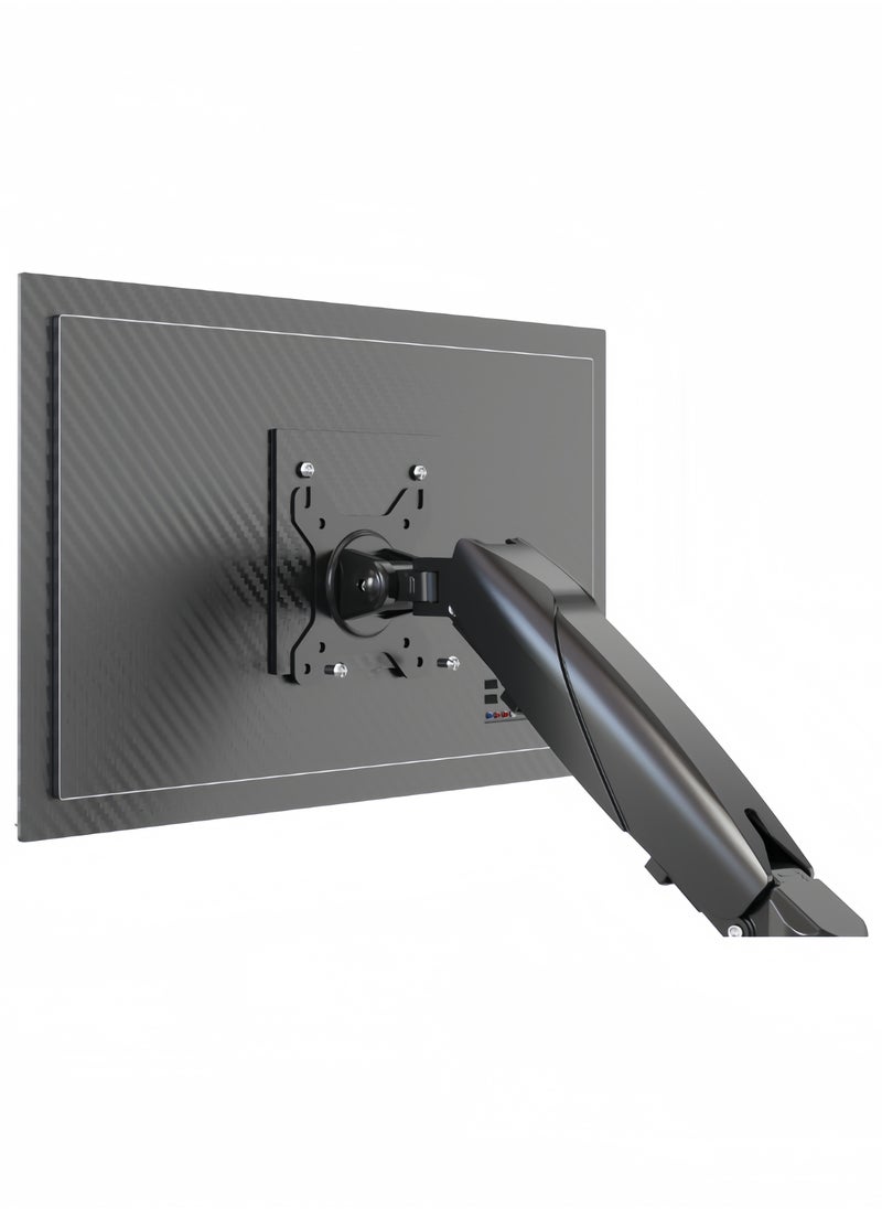 DLP - Adjustable Gas Spring Monitor Mount for 15 to 27 Inch Screens 2 to 7kg Load Capacity Tilt -85 to +90 Degrees Swivel 180 Degrees Rotation 360 Degrees VESA 75 100 - Image 1