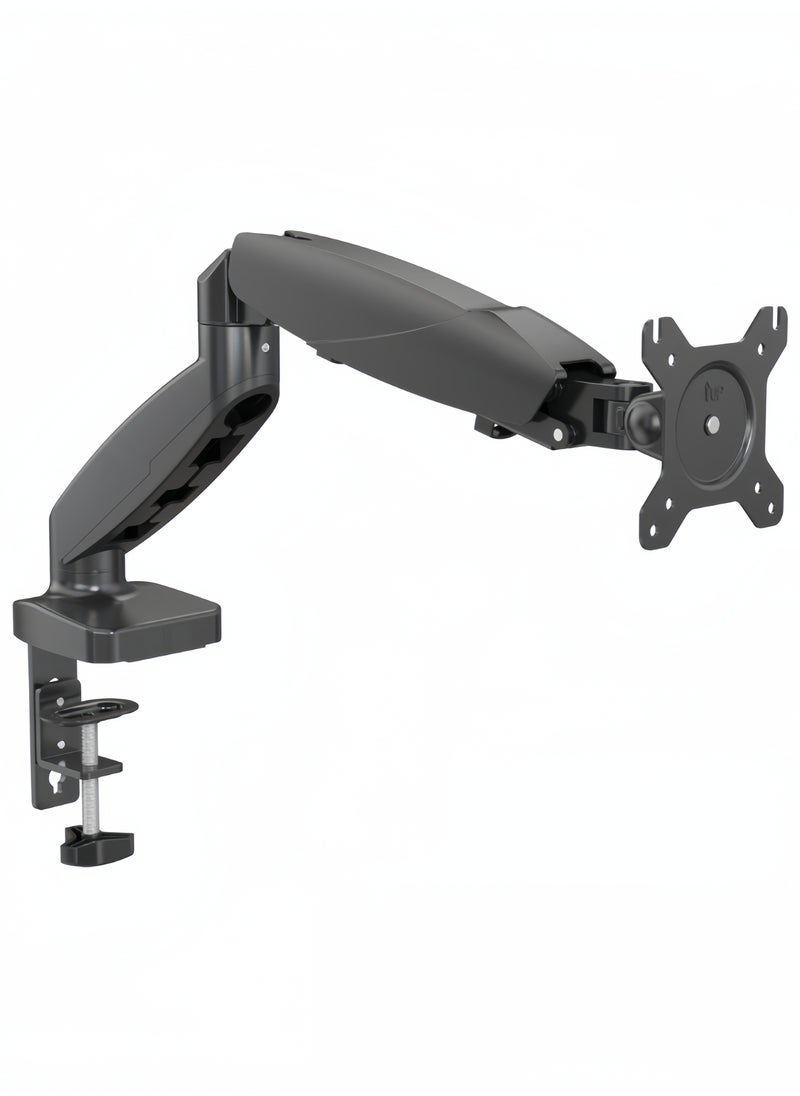DLP - Adjustable Gas Spring Monitor Mount for 15 to 27 Inch Screens 2 to 7kg Load Capacity Tilt -85 to +90 Degrees Swivel 180 Degrees Rotation 360 Degrees VESA 75 100 - Image 1