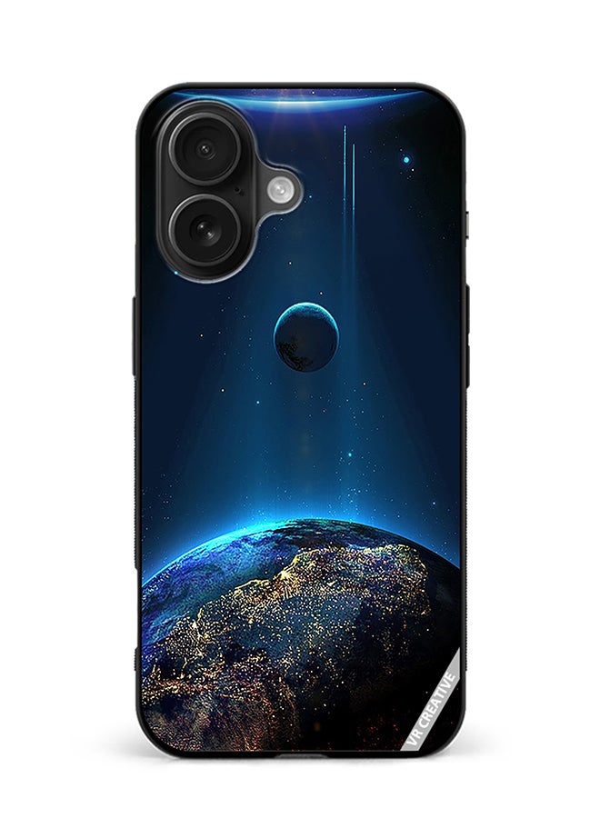 Protective Case Cover For Apple iPhone 16 Plus Galaxy Design Multicolour