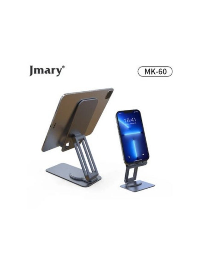 جيه ماري حامل سطح المكتب Jmary MK-60 للهاتف المحمول والكمبيوتر اللوحي بزاوية 360 درجة - Image 1
