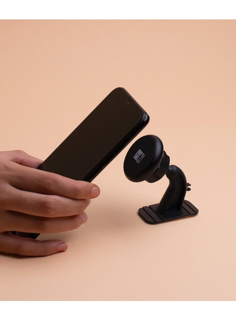 HEATZ Magnetic Dashboard Car Mount Holder Black  - Image 2