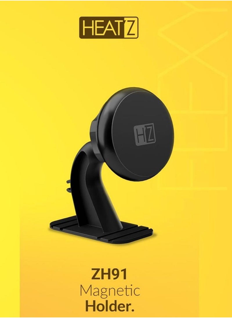 HEATZ Magnetic Dashboard Car Mount Holder Black  - Image 3