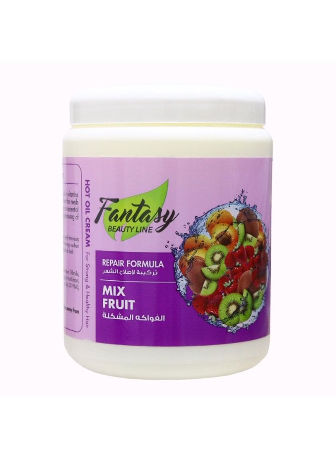 Fantasy BEAUTY LINE كريم الزيت الساخن بنكهة الفواكه المختلطة 1000 مل - Image 1