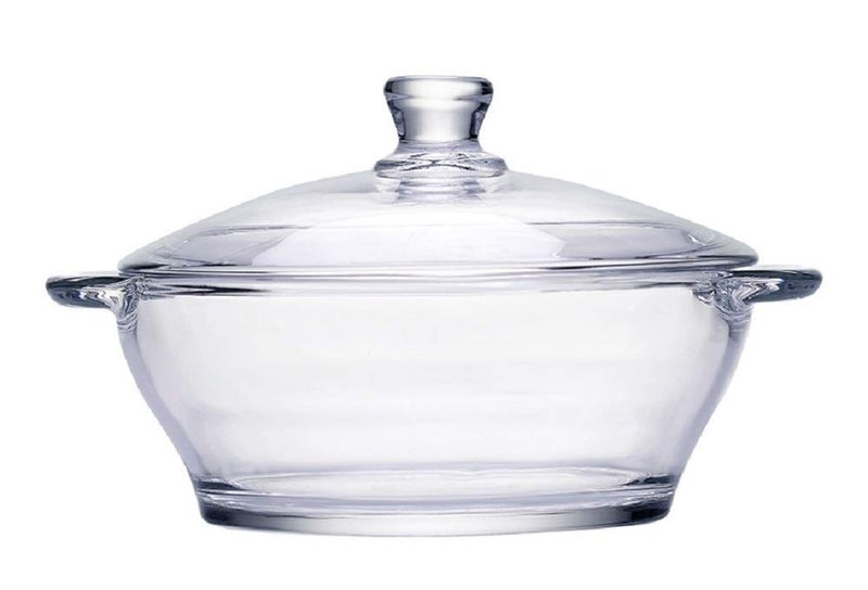 WringoDeep Round Glass Casserole Oven and Microwave Safe Serving Bowl with See Through Top Glass Lid 1500ml Set of 4 - Image 3