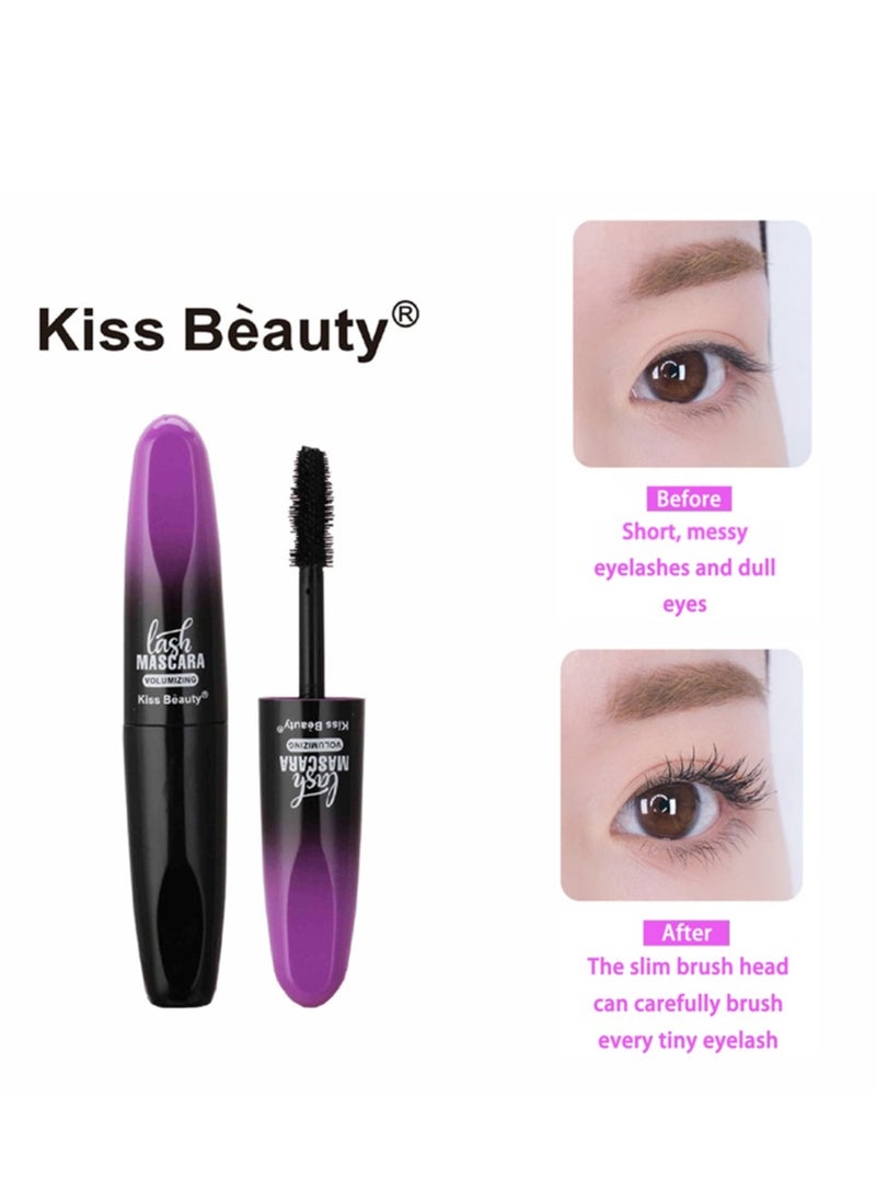 Kiss Beauty Mascara Lasting Nourishing Waterproof Natural Look Drak Black Waterproof Nourishing Mascara – Long-Lasting, Natural Look for Everyday Wear  - Image 2
