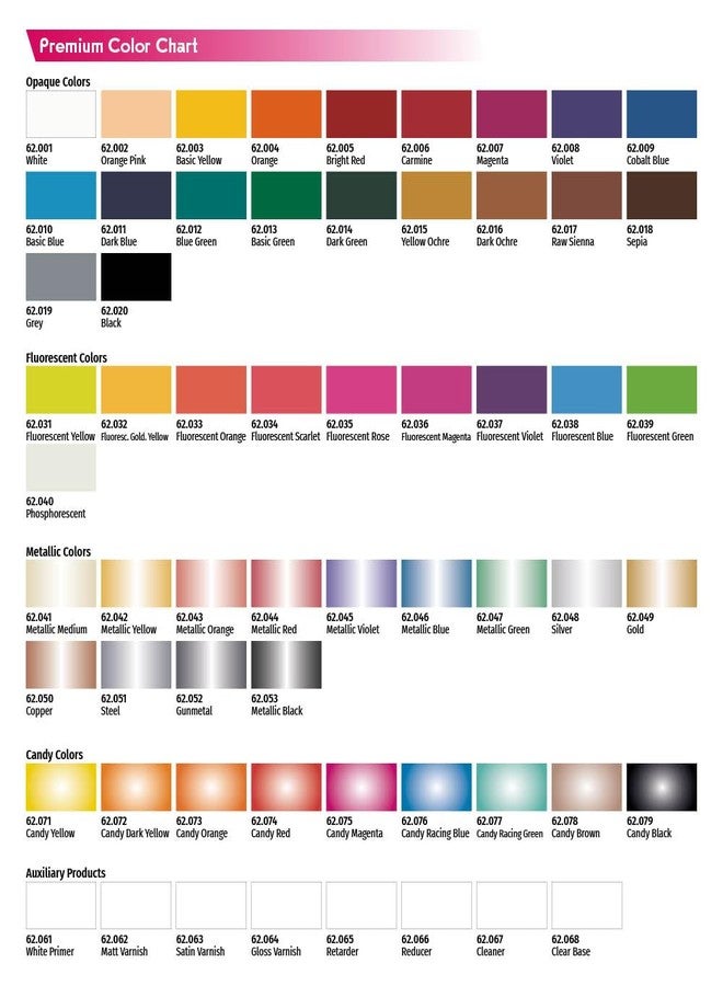 Vallejo 62.071 Premium Acrylic Polyurethane Water Based Air Brush Color 60 ml, Candy Yellow - Image 3