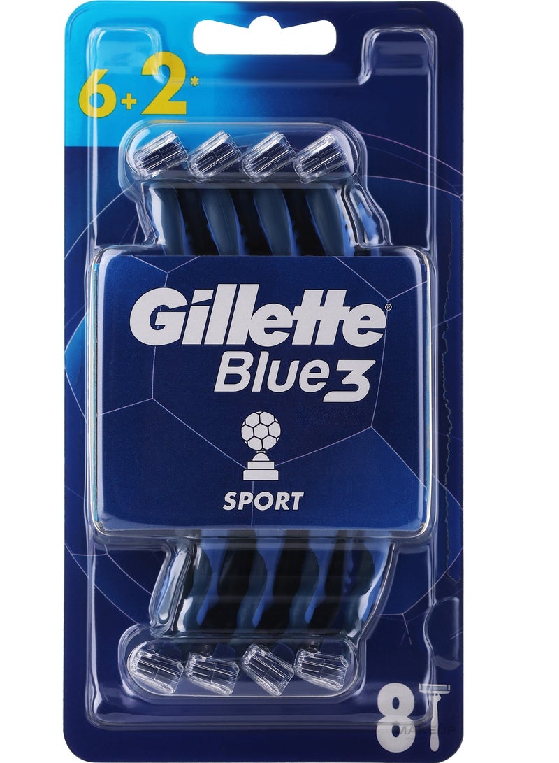 Gillette Gillette Blue 3 Sport 6+2 - Image 1