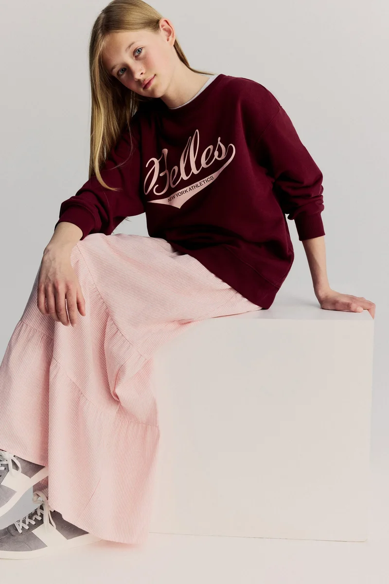 H&M Tiered cotton skirt