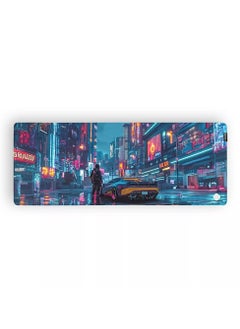 k Gaming Gaming Mousepad Glide Cyber City XL 800 x 300 x 3MM Waterproof with Anti Slip Rubber Base 