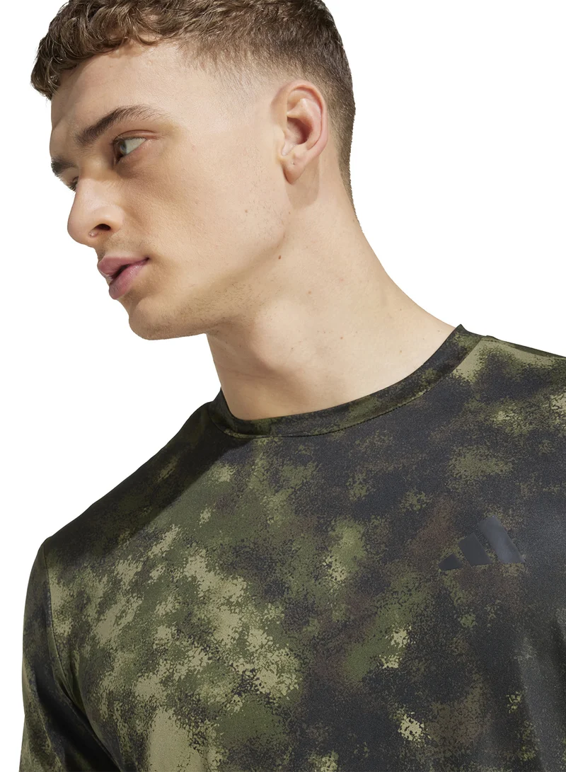 Adidas Training Essential Seasonal All Over Printed T-Shirt