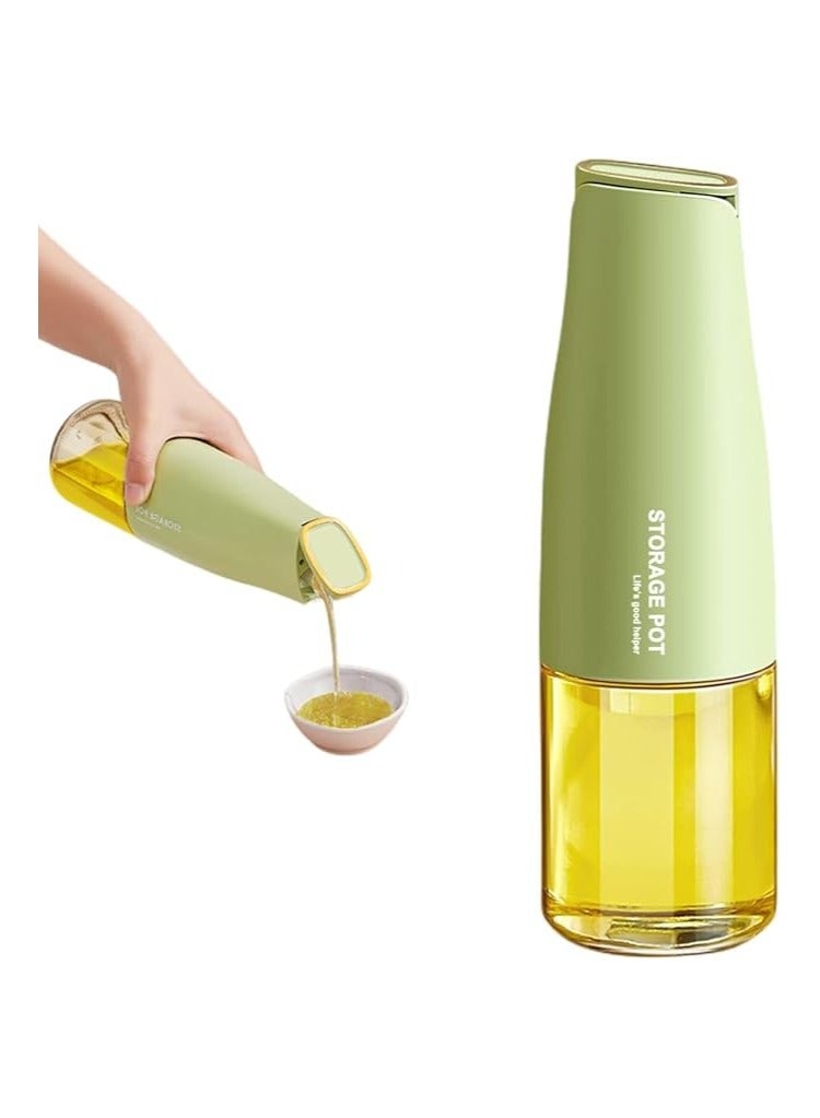 Portal AE Olive Oil Dispenser, Oil and Vinegar Dispenser Set with Silica Gel Pourers, Weighted Pourer, Drip Free Spout Oil Dispenser Bottle for Kitchen  - Image 1