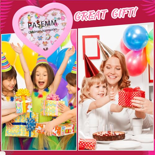 PASEMM 36pcs Little Girl Jewel Rings, Adjustable Unicorn Rings Toys, No Duplication Kids Play Ring in Box,Dress Up for 4-12 Year Old Girls, Birthday Christmas Valentine's Day Holiday Gifts - Image 5