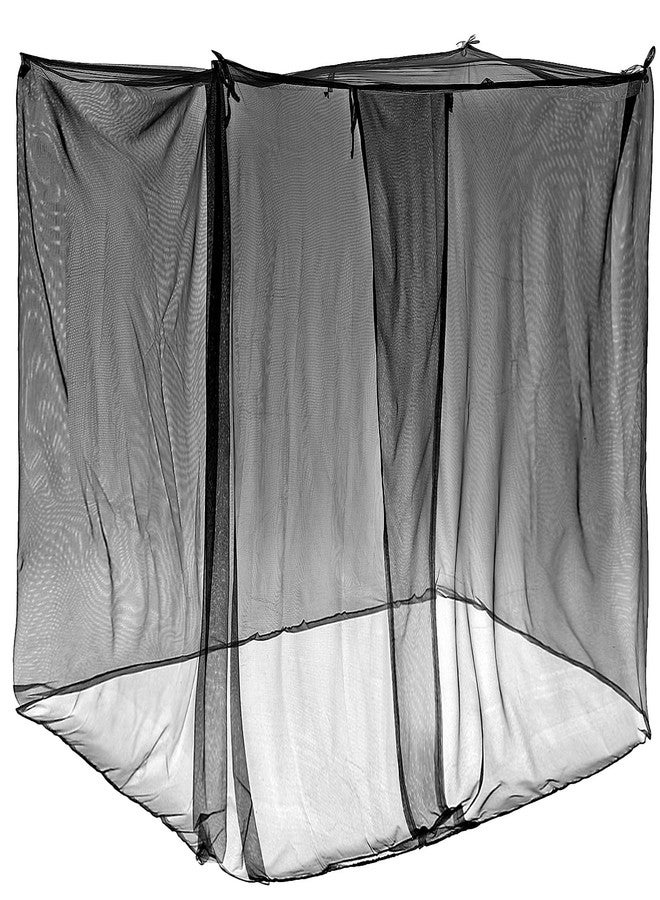 Mindsoft 4 Corners Mosquito Net for Mosquiteros para Camas Bed Canopies Netting Bed Drapes Rectangular Mosquito Mesh for Camping Home Outdoor Travel Dormitory(L75 X W59 X H67 Inch) - Image 1