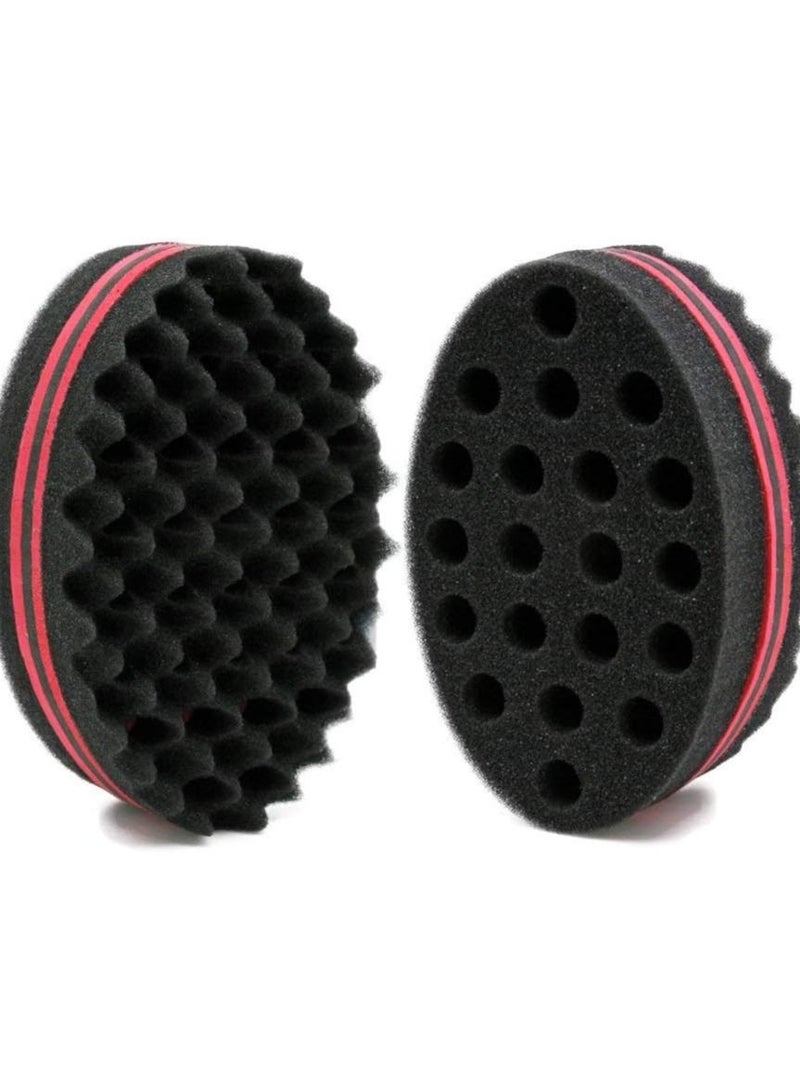 ORiTi ORiTi Magic Barber Dual Side Hair Brush Sponge Red - Image 1