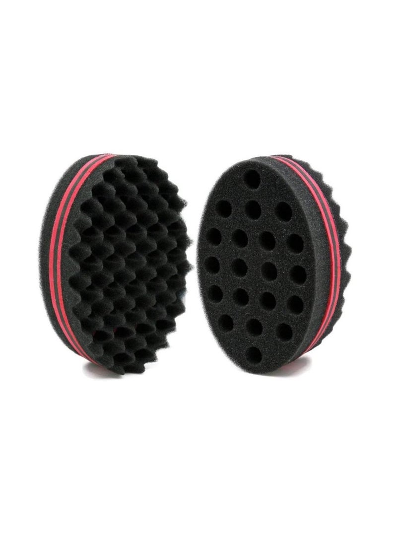 ORiTi ORiTi Magic Barber Dual Side Hair Brush Sponge Red - Image 2
