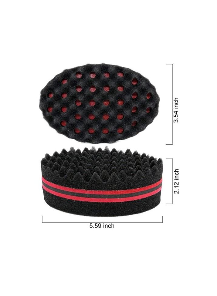 ORiTi ORiTi Magic Barber Dual Side Hair Brush Sponge Red - Image 4