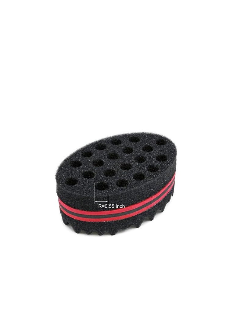 ORiTi ORiTi Magic Barber Dual Side Hair Brush Sponge Red - Image 3