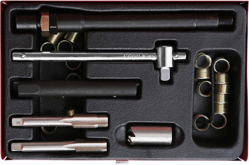 WINTOOLS 26pc Spark Plug Thread Repair Kit M14 x 1.25 - Image 1