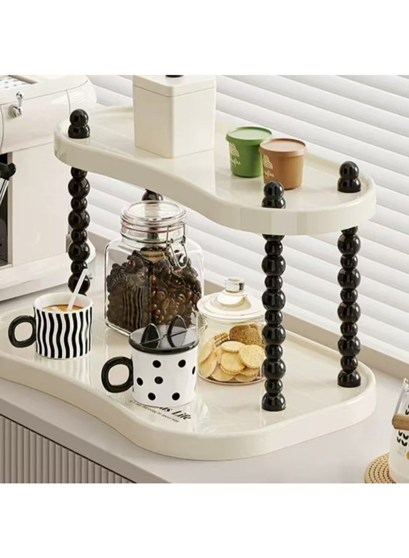 Bathroom Counter Organizer, Perfume Organizer, Makeup Organizer Countertop, Vanity Organizer, Skincare Organizer Shelf, Coffee Bar Organizer For Mugs, Cups, Cream (38 * 25* 22cm) - Image 2