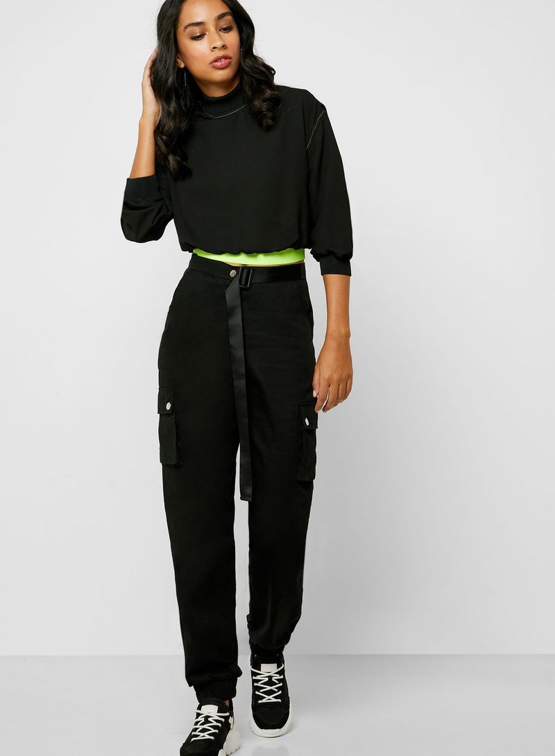Ginger High Neck Cropped Hoodie  - Image 4