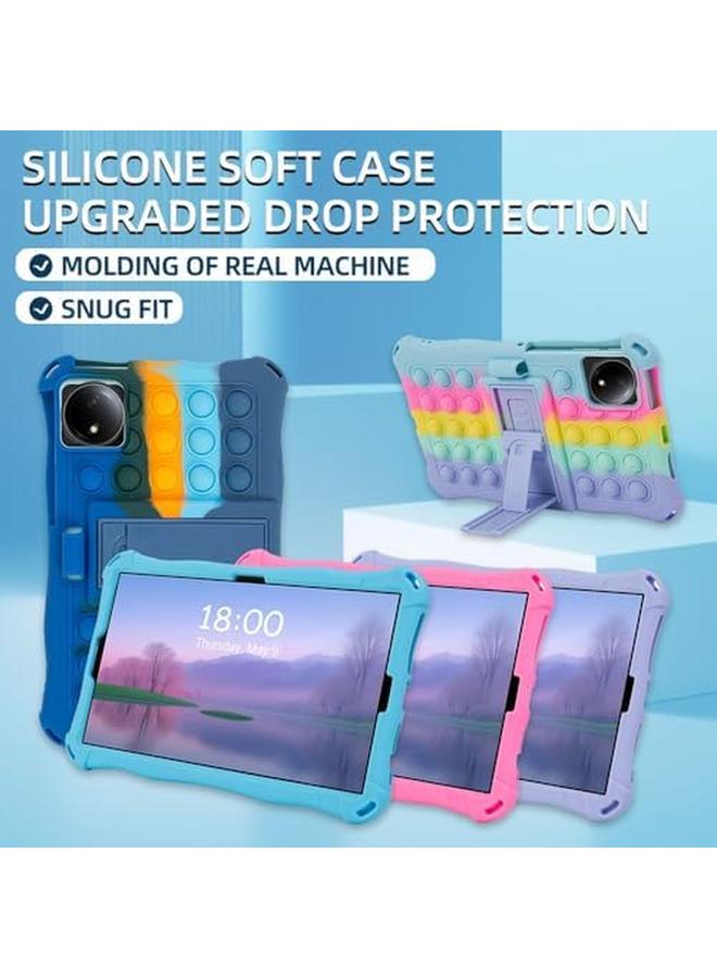 erorex Case Compatible With Xiaomi Redmi Pad Se 8.7 Inch 2024 Kids Soft Silicon Stand Cover With Shoulder Strap For Redmi Pad Se 8.7'' (Pink)  - Image 4
