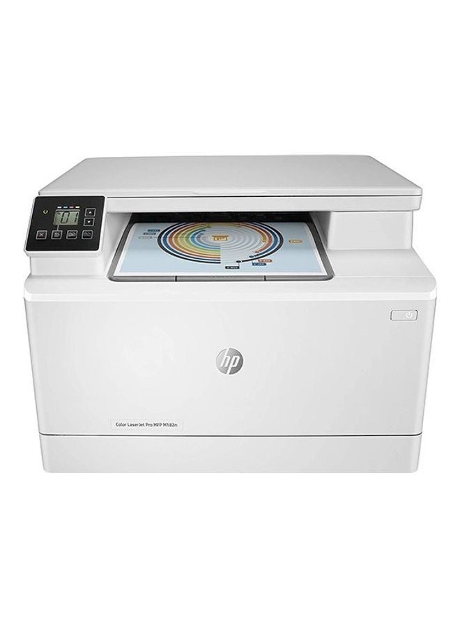 HP طابعة ليزر جيت برو بالألوان طراز M182n أبيض - Image 1