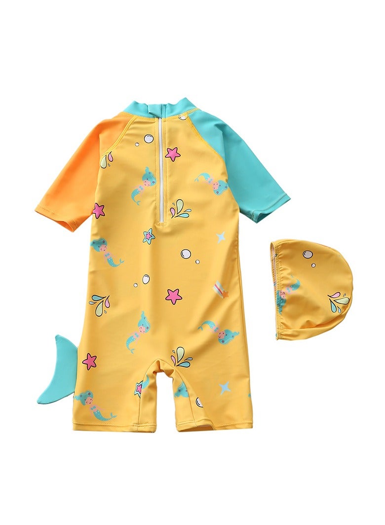 Y&D Children'S Swimsuit Girl Baby One Piece Surfing Suit Baby Swimming Pool Girl Swimsuit  - Image 2