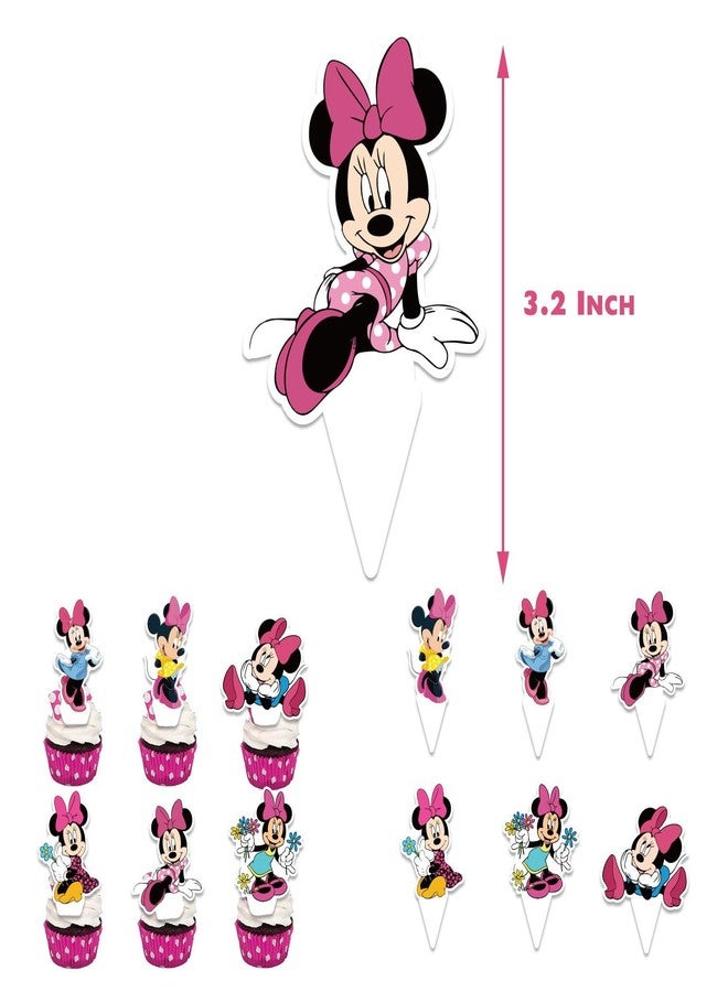 Stoneglow Cartoon Party Supplies, Cute Birthday Party Decorations Include Happy Birthday Banner, Balloons, Cake Toppers, cupcake decorations - Image 4