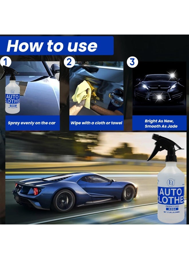 FJ Auto Clothes K064: 500ml Car Surface Restorer & Protectant Spray | Achieve a Like-New Shine, Smooth Finish, and Protection Against Scratches, Bird Droppings, Stains & Aeolian Erosion | Suitable for Sports Cars, Business Cars, Off-Road Vehicles, Trucks, and Taxis - Image 5