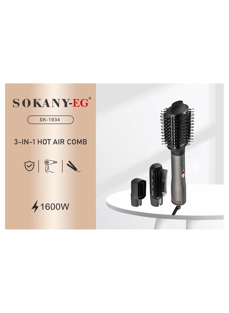 sokany SK-1934 Hot Air Comb 1-in-3 1600W - Image 3