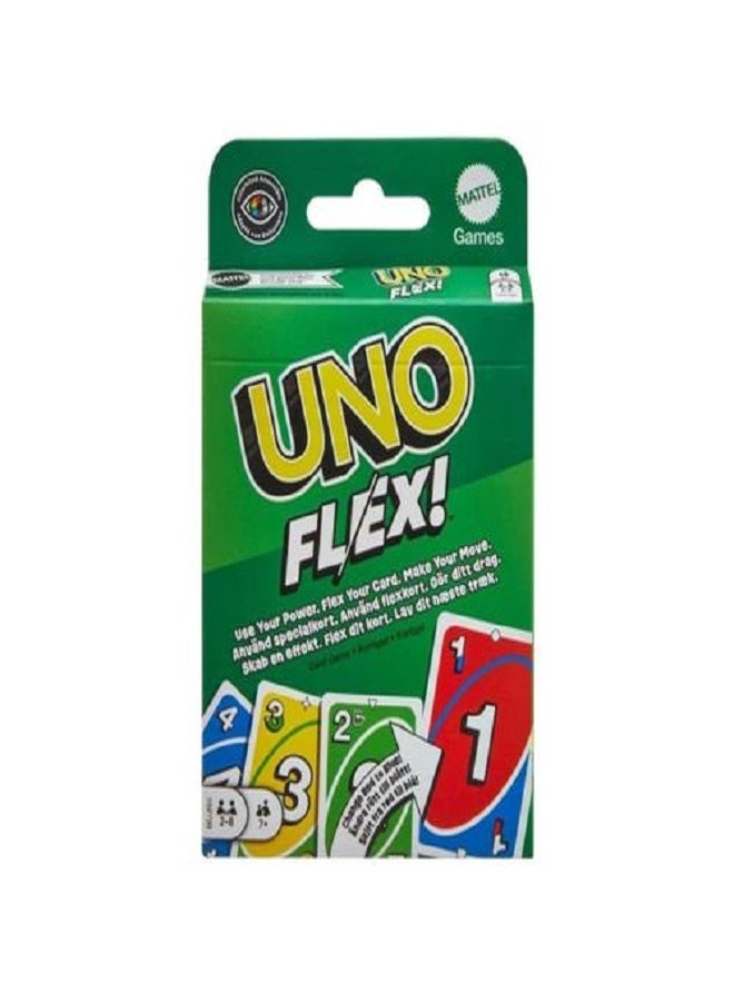 ( UNO) Flex Card Game Fun Games for Adult and Party Game Night - Image 1
