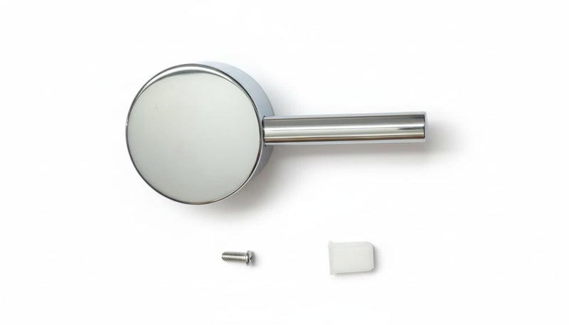 Ausam Diverter Handle for Jaquar 079 | Florentine Chrome Plated Knob Replacement | Zinc Alloy Bathroom Faucet Handle | Concealed Mixer Compatible | Durable & Easy Fit | Silver - Image 1