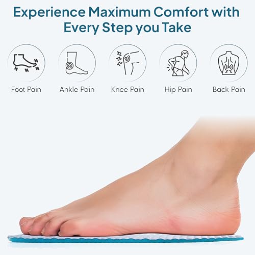 GELRIDE Classic Gel Insoles Pair for Walking, Running, Sports, Formal and Safety Shoes - All Day Comfort - Made In India (Pack of 1 Pair, Small (5-9 UK)) - Image 4