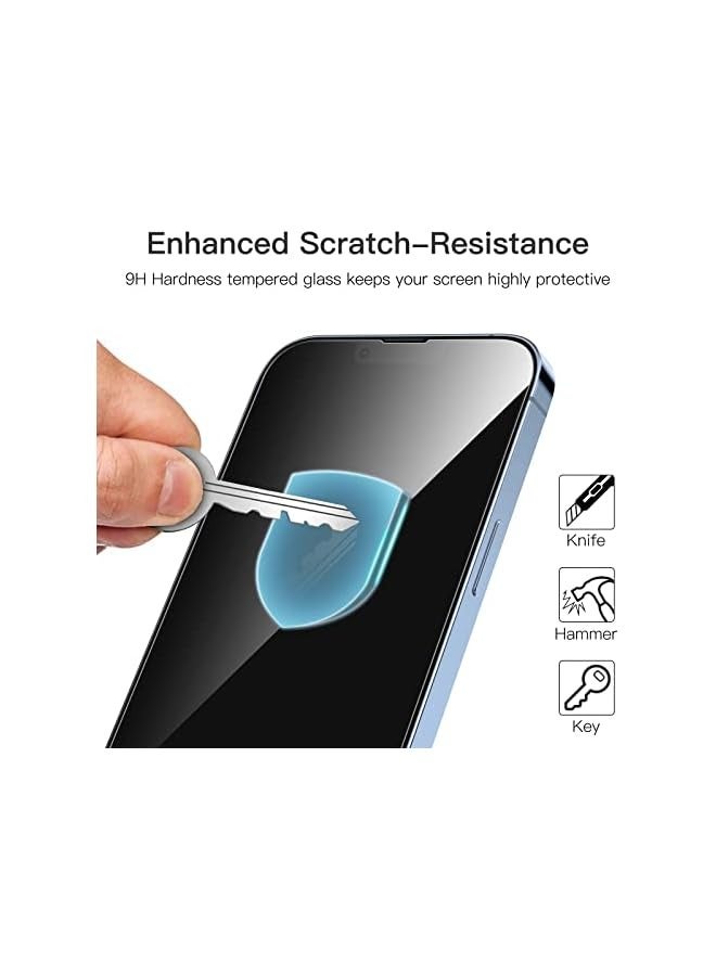 Jetech Full Coverage Screen Protector for iPhone 13 Pro Max 6.7-Inch, 9H Tempered Glass Film Case-Friendly, HD Clear, 3-Pack - Image 4