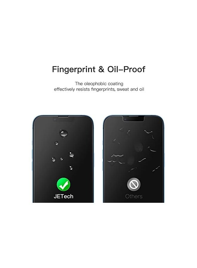 Jetech Full Coverage Screen Protector for iPhone 13 Pro Max 6.7-Inch, 9H Tempered Glass Film Case-Friendly, HD Clear, 3-Pack - Image 5