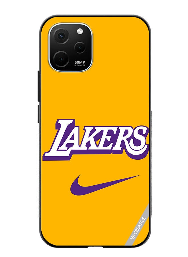 VR CREATIVE Protective Case Cover For Huawei Enjoy 50z Lakers Design Multicolour - Image 1