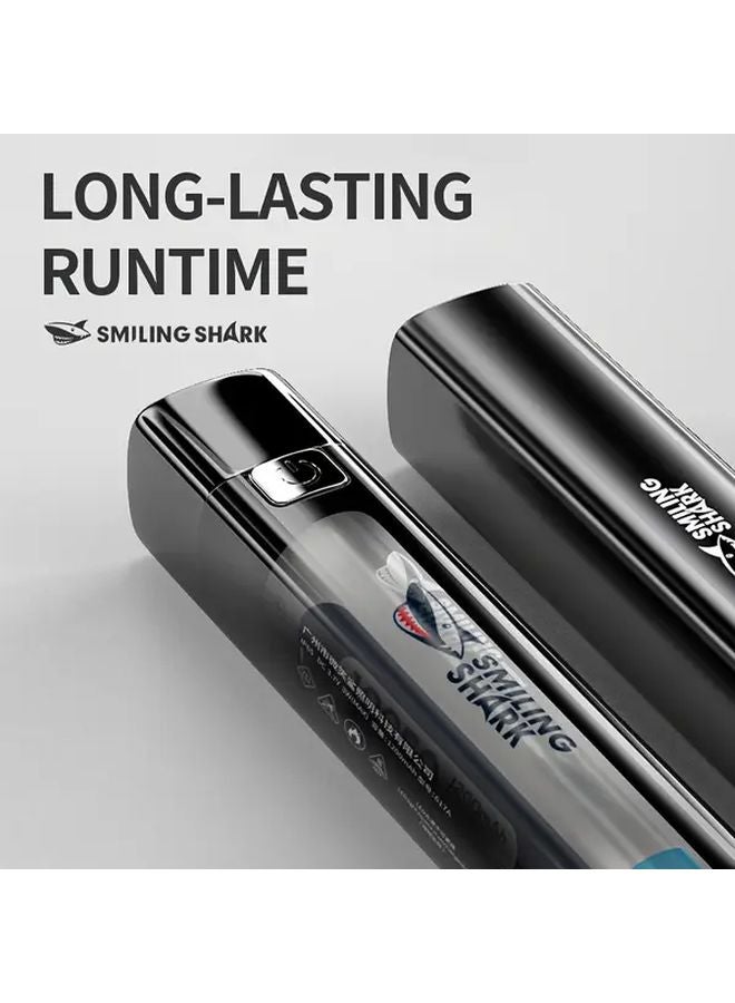 Smiling Shark Mini Flashlight 617B White Super Bright Pocket Torch For Outdoor Hiking - Image 4