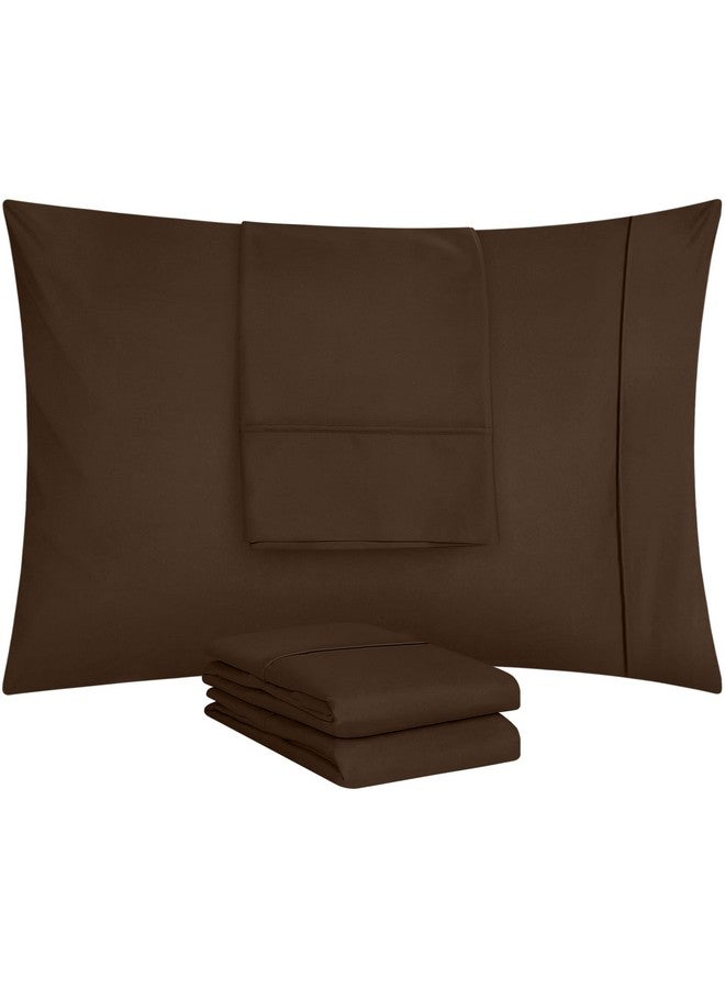Utopia Bedding Queen Pillow Cases - Pack of 4 - Envelope Closure - Soft Brushed Microfiber Fabric - Shrinkage and Fade Resistant Pillow Covers Queen Size 20 X 30 Inches (Brown) - Image 5