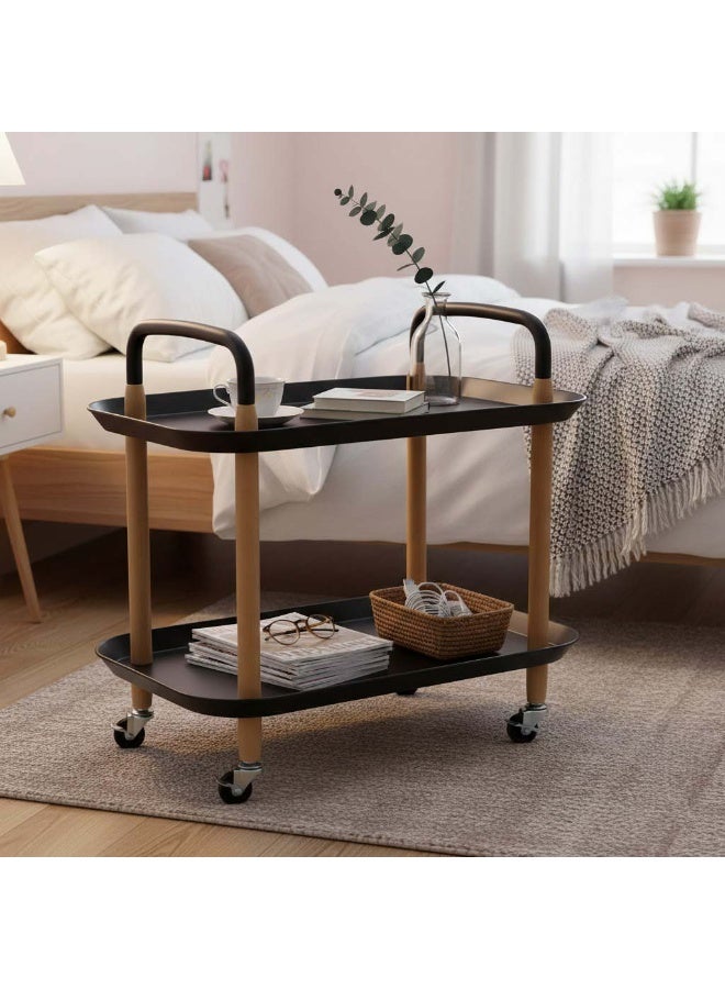 Multi-Tier Rolling Storage Cart – Versatile Mobile Organizer with Quiet Wheels for Kitchen, Bathroom, Living Room & Bedroom - Image 2