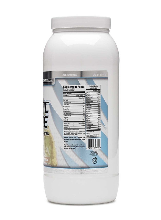 STI G6 Sports Prolific Isolate Whey Protein - Vanilla 2.5 lb(s). - Image 2